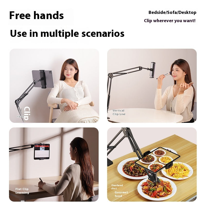 Applicable To IPad Mobile Phone Lazy Person Bracket Tablet Bedside Cantilever Desktop Live Streaming Shooting Bed Universal Shelf