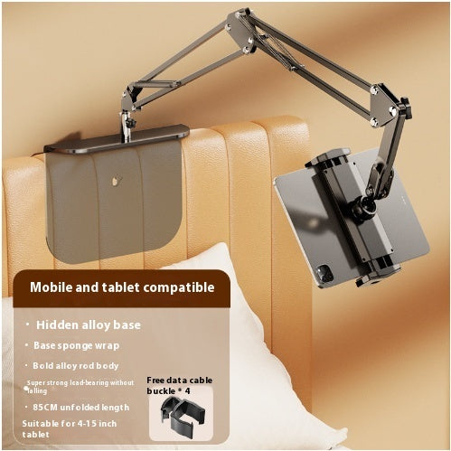 Applicable To IPad Mobile Phone Lazy Person Bracket Tablet Bedside Cantilever Desktop Live Streaming Shooting Bed Universal Shelf