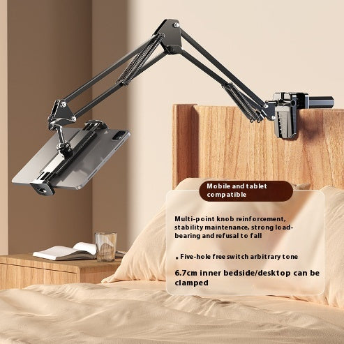 Applicable To IPad Mobile Phone Lazy Person Bracket Tablet Bedside Cantilever Desktop Live Streaming Shooting Bed Universal Shelf